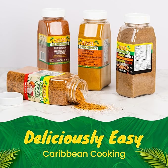 Cool Runnings Seasoning Salt 900g - Perfect for Enhancing Meats, Fries, Vegetables, and Snacks such as Popcorn, Ideal for Everyday Seasoning and Meal Prep