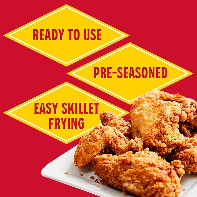 Louisiana Seasoned Chicken Fry Batter 1 Gallon - Crispy Southern Coating Mix for Fried Chicken - Delicious and Convenient Coating Filled with Cajun Flavor - Easy to Make Recipe - Just Add Water