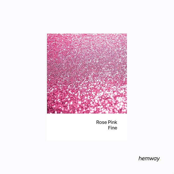 Hemway Premium Glitter Shaker - Rose Pink | 130g Fine Metallic Flake Sequins for Resin & Epoxy Crafts | Craft Supplies for Tumblers, Festival, Art