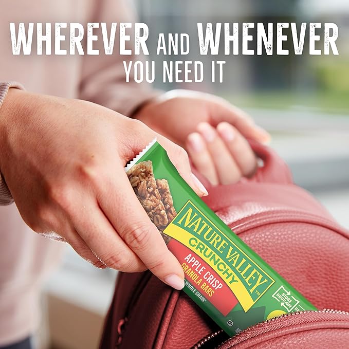 Nature Valley Crunchy Granola Bars, Apple Crisp, Limited Edition Box, 12 Bars, 8.94 oz (6 Pouches)