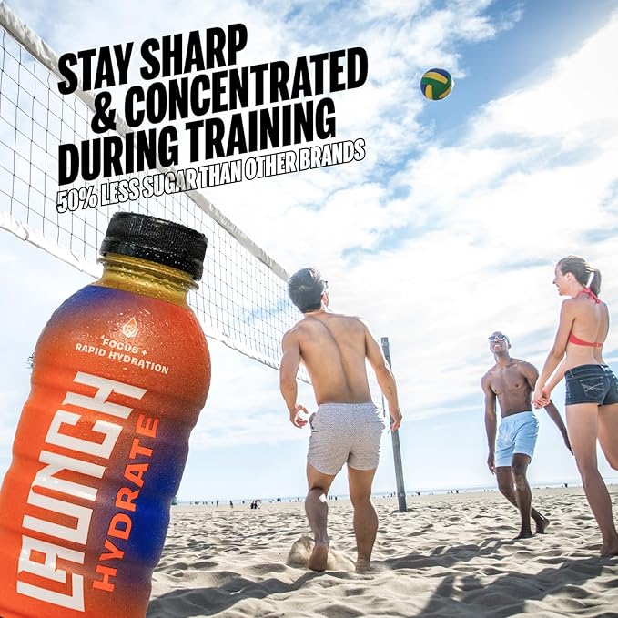 Sports Drink 12-Pack ??Orange Flavor ??Real Cane Sugar, 3x Electrolytes, Cognizin for Focus, Natural Juice, No Artificial Dyes ??Trusted by Perfect Game