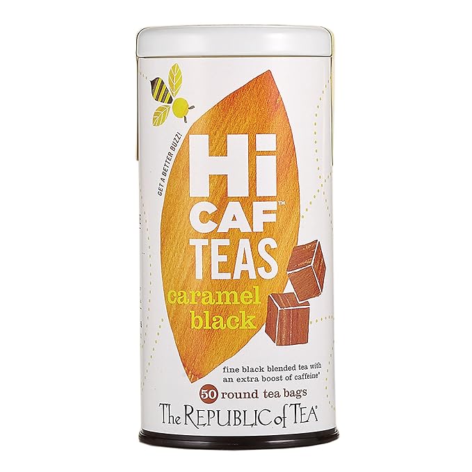 The Republic of Tea ??HiCAF Caramel Black Tea, 50 Tea Bags, High in Caffeine