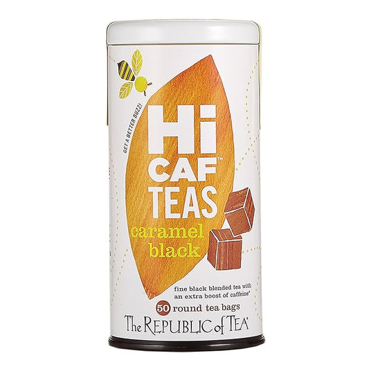 The Republic of Tea ??HiCAF Caramel Black Tea, 50 Tea Bags, High in Caffeine