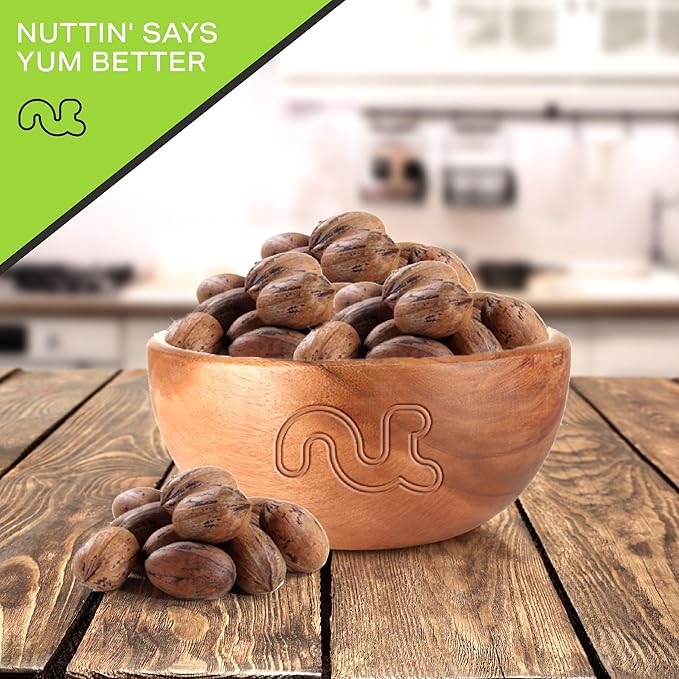 NUT CRAVINGS - Raw Hard Shell Pecans, (16oz - 1 LB) Bulk Nuts Packed Fresh in Resealable Bag - Healthy Protein Food Snack, Food Assortments Ideal for Trail Mixed Nuts