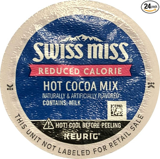 Swiss Miss Reduced Calorie Hot Cocoa K-Cup Pods for Keurig Brewers, 24 Count