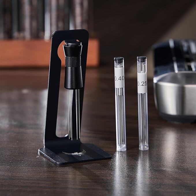 51.5mm Espresso Tamper Kit for La Pavoni Europiccola, Professional, Stradivari & Post-Millennium Models ??Tamper, Distributor, Dosing Funnel, Puck Screen, WDT Tool & Walnut Tamping Mat