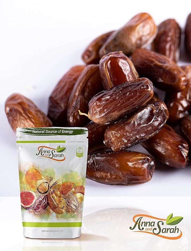 Anna and Sarah Fancy Medjool Dates in Resealable Bag, 1 Lb