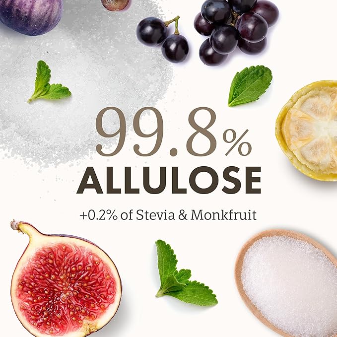 My Normal Keto Powdered Allulose 16oz - Allulose, Monk Fruit & Stevia Blend, 99.8% Allulose, 1:1 Sugar Substitute, Non GMO, Gluten Free, Zero Calorie Sweetener - 0g Net Carb, No Sugar