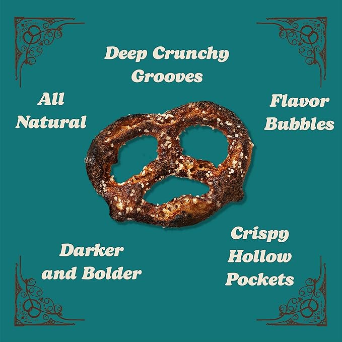 Unique Snacks Extra Dark Splits Pretzels, Original Split-Open Pretzels, Delicious Homestyle Baked Snack Bag, Vegan, OU Kosher, and Non-GMO Food, No Artificial Flavor, 11 Oz. Bag, Pack of 12