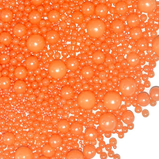 Orange Sprinkles Halloween Sprinkles for Cupcakes Edible Sugar Pearls Cookie Ice Cream Cake Topper Cupcake Decorations Wedding Halloween Christmas Supplies