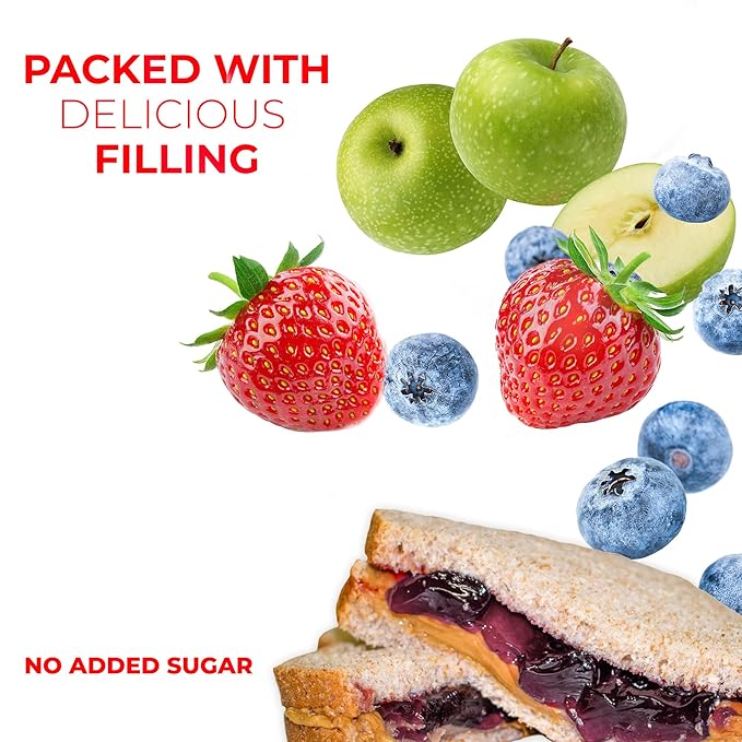 Betty Lou's Fruit Bars & PB&J Bars Variety Pack, Gluten Free, Vegan, Non GMO, Deliciously Healthy Snacks, Individually Wrapped, 2oz Each (12 Pack)
