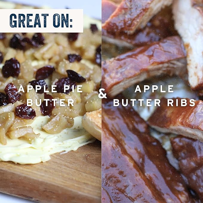 PS Seasoning Apple Pie Rub- Sweet & Smoky Cinnamon BBQ Seasoning for Smoking, Grilling, Baking- Buttery Apple Cinnamon Dry BBQ Rubs and Spices for Grilling Pork Chops, Ribs, Tenderloin, Turkey, 27.1oz