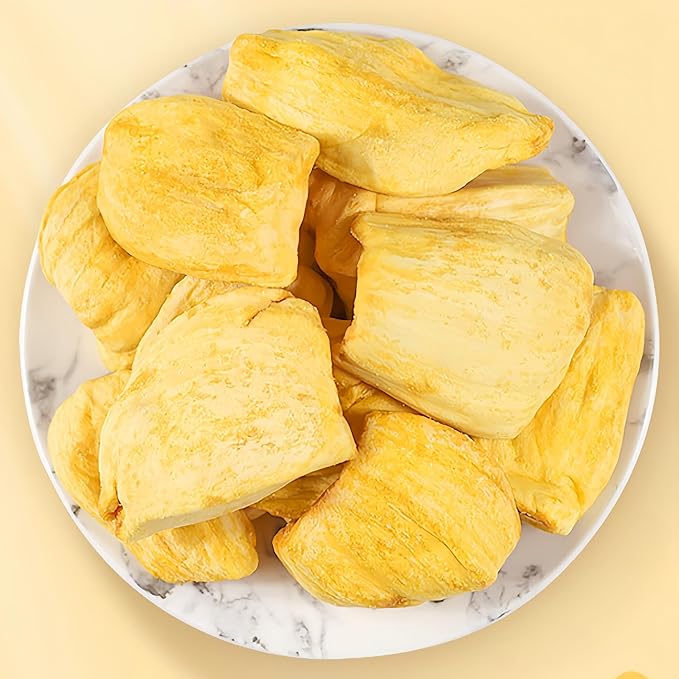 Premium Freeze-Dried Jackfruit Chips 8.8oz (250g) - Crunchy Tropical Snack, No Sugar Added | Rich in Vitamin C & E | Snack for All Ages