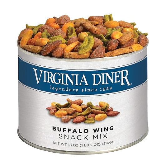 Virginia Diner Buffalo Trail Mix Gourmet Snack with Butter Toasted and Buffalo Virginia Peanuts, Sesame Sticks, Guac Bites, and Almonds 1.1 Pound (Pack of 1) Buffalo Trail Mix