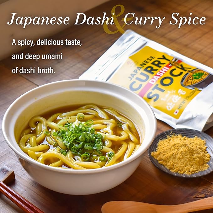 YAMASAN KYOTO UJI Japanese Curry Dashi Stock, Spicy and Rich Umami Broth, Produced by a Famous Restaurant in Kyoto, For Udon, Ramen, Stir-Fries, Made in Japan, 200g(7.0oz)