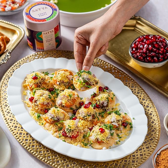 Satya Blends Indian Spices Set of 3 - Everything Indian, Chaat Powder and Meethi Rose 3 Pack Vegan, Gluten & Dye Free Low Sodium Seasonings and Spice Gift Set Women Owned Indian Seasoning - 2.5 Oz
