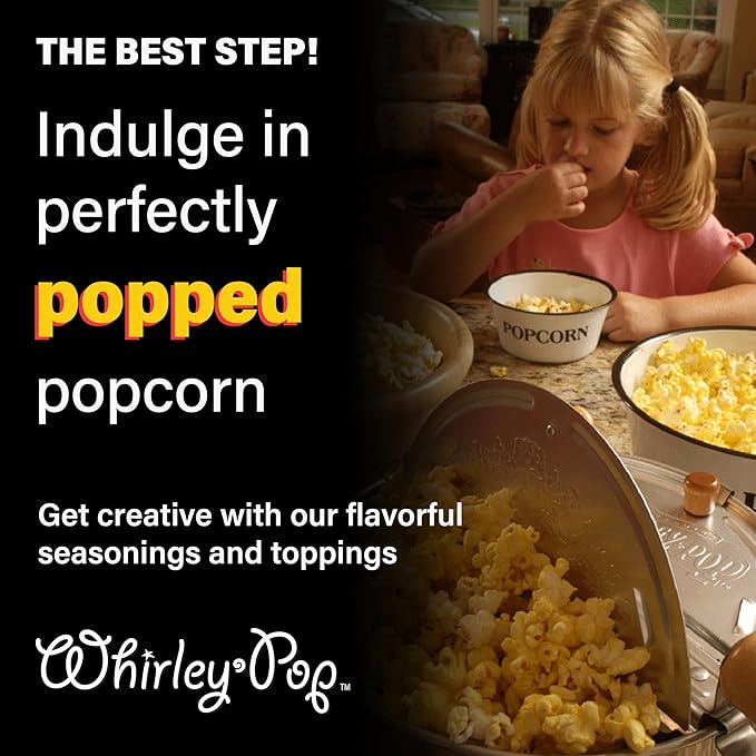 Extra Large Mushroom Popcorn Kernels - 6 lb of Large Mushroom Shaped Popcorn Kernels for Popping, Popcorn Popper Kernels for Whirley Pop Stovetop Popcorn Maker (by Wabash Valley Farms)