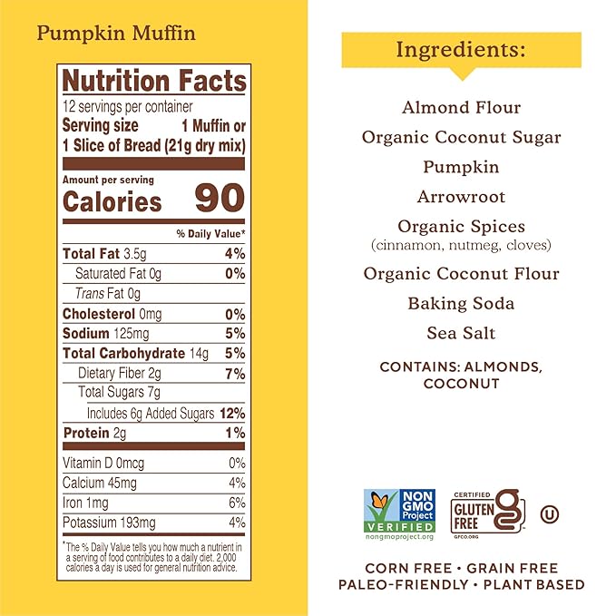 Simple Mills Almond Flour Baking Mixes - Gluten Free Pumpkin Bread and Pancake & Waffle Mixes