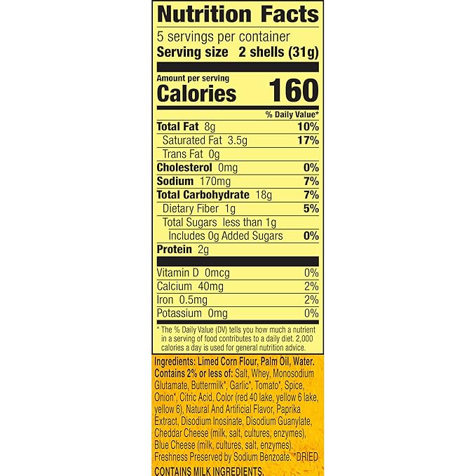 Old El Paso Stand 'N Stuff Bold Nacho Cheese Flavored Taco Shells, 10-count (Pack of 6)