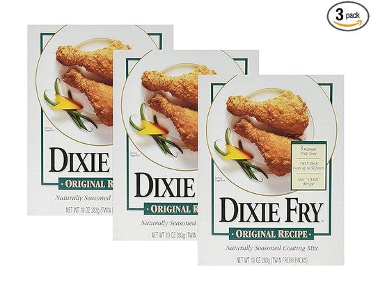 Dixie Fry Original Recipe Naturally Seasoned Coating Mix (1 pack 10 oz) (3 pack)