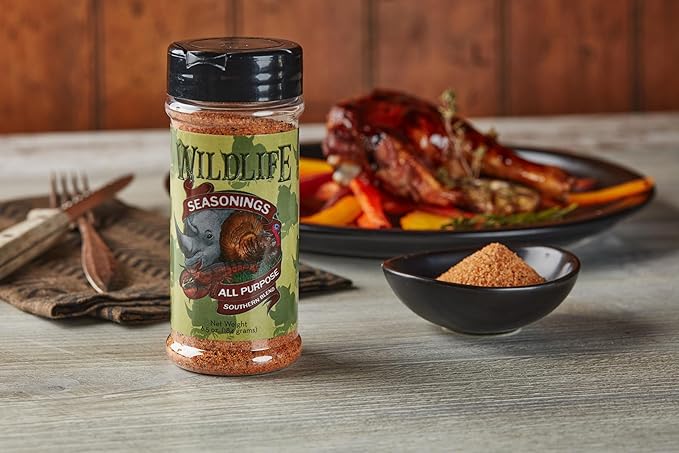 Wildlife Seasonings All Purpose Southern Blend - Versatile Meat Seasoning for Steak, Poultry, and Vegetables, Perfect for Grilling, Roasting, or Southern-Style Cooking with a Savory Flavor