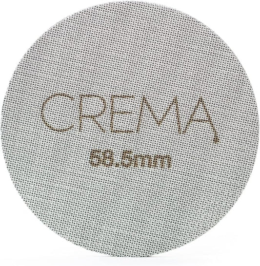 Crema Coffee Products 58.5mm Puck Screen for Barista Models | 1.7mm Thick 316L Steel Filter | Balanced Water Flow for Improved Extraction |Prevent Channeling & Reduce Maintenance|Durable,Easy to Clean