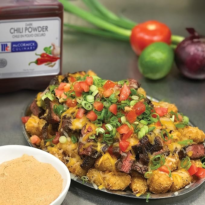 McCormick Culinary Dark Chili Powder, 5.5 lb - One 5.5 Pound Container of Bulk Dark Chili Powder Seasoning for a Sweet, Earthy Flavor, Best on Nachos, Enchiladas, Mexican Dishes and More
