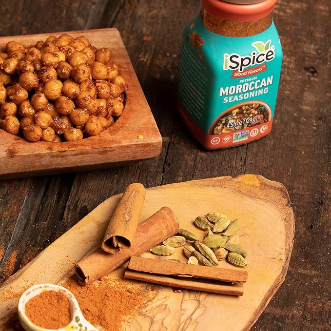 iSpice - MOROCCAN SEASONING World Flavor Super Spice Blend | All Natural | Ready to use as is | No preparation is necessary
