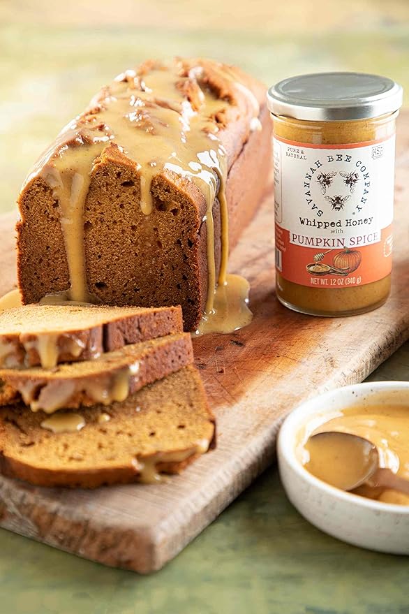 Whipped Honey with Pumpkin Spice - Savannah Bee Company 12 oz Whipped Honey (12 Oz)