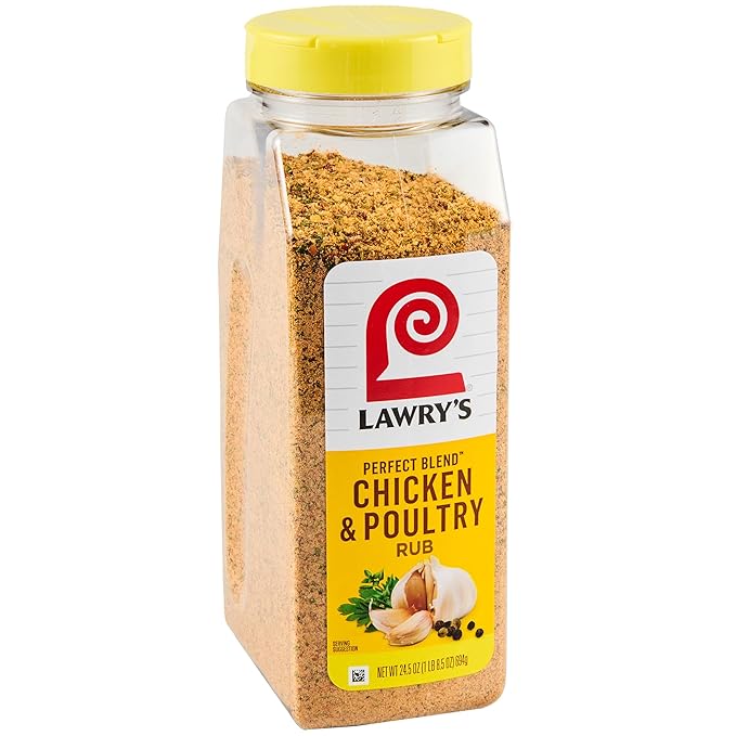 Lawry's Perfect Blend Chicken & Poultry Rub, 24.5 oz (Pack of 6)