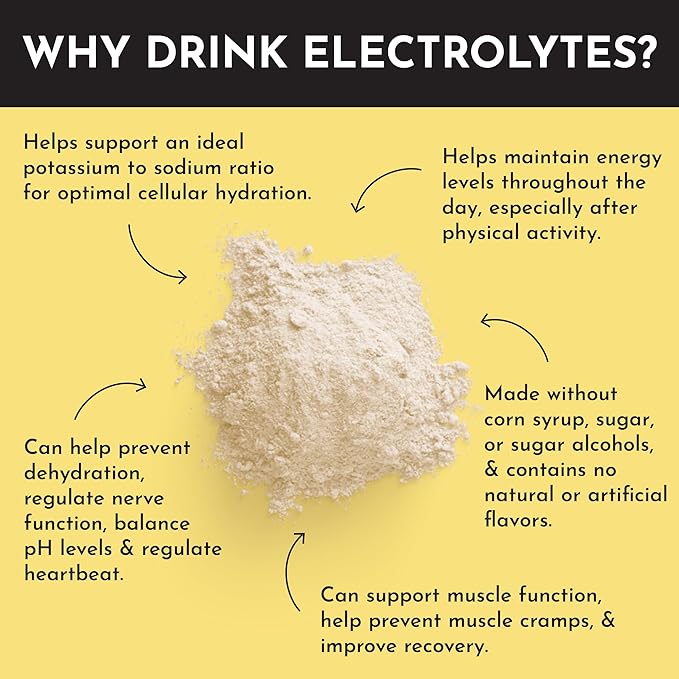 Tropical Paradise Electrolytes ??30-Serving Hydration Drink Mix with Coconut Water & Trace Minerals ??No Sugar Added, ??Pineapple Coconut Flavor