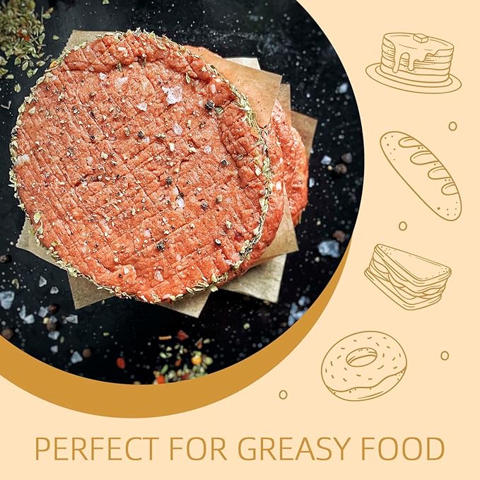 1000 Pcs Parchment Paper Sheets, 4"x4" Pre-cut Unbleached Parchment Baking Paper for Air Fryer, Oven, Bakeware, Steaming, Cooking Bread, CupCake, Cookies