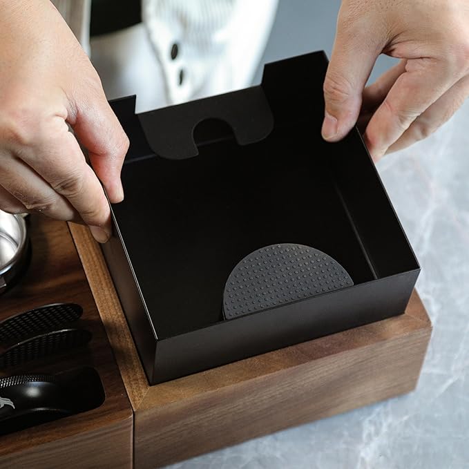 58mm Espresso Tool Kit for E61 Machines ??Naked Portafilter, Spring Tamper, Distributor, Tamping Station & Knock Box | Fits Rocket, ECM, Profitec, Lelit, Quick Mill