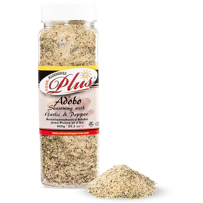 Cool Runnings Adobo Seasoning with Pepper and Garlic 800g – Savory and Aromatic Adobo Spice Blend for Meats, Vegetables, Fish, Seafood and Stews