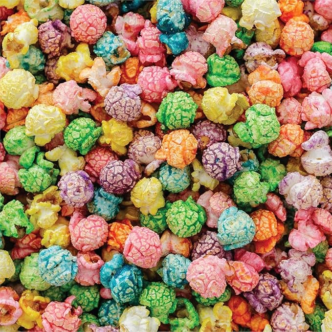 Miss Hannah's Gourmet Tutti Frutti Popcorn - Colorful & Flavorful Snack Blend with Blue Raspberry, Cherry, Grape & Vanilla | Sweet Gourmet Popcorn Treat - 16oz (3 Pack)
