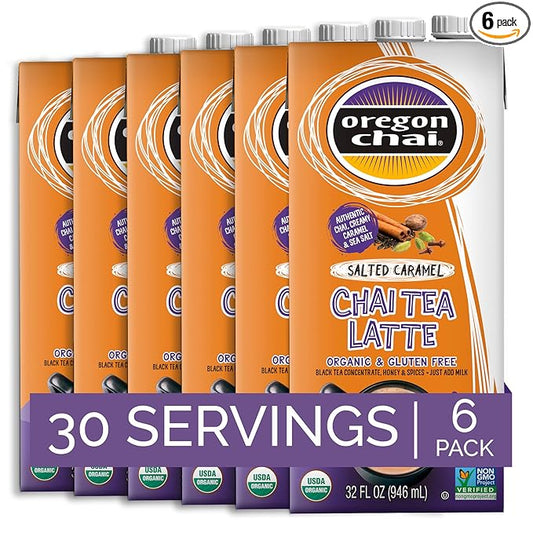 Oregon Chai Sugar Free Chai Concentrate, 32 Fluid Ounce (Pack of 6)