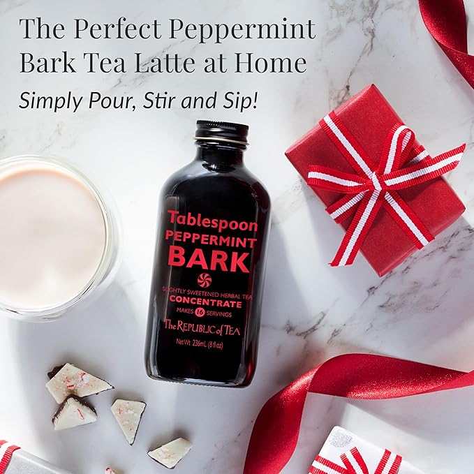 The Republic of Tea ??Tablespoon Peppermint Bark, Herbal Tea Concentrate, 8 fl oz -16 Servings