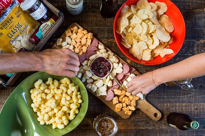 Cheese Bros Char-CURD-erie Gift Box | Fresh from Wisconsin | Includes Flavored Curds, Summer Sausage and Jam | Ready to Serve Charcuterie Board