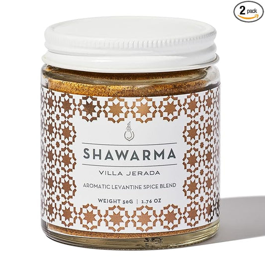 Villa Jerada, Shawarma Premium Seasoning - Aromatic Middle Eastern Spice Blend (Wonderful For Chicken, Beef, Lamb), 1.76 oz (SHAWARMA 1 JAR)