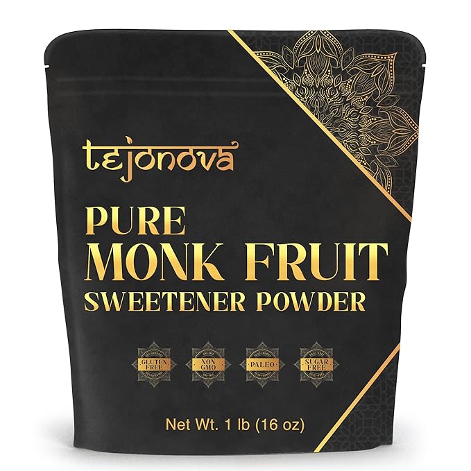 tejonova Monk Fruit Sweetener, 1 lb, Monk Fruit Extract Powder, Monkfruit Sweetener Pure Flavor
