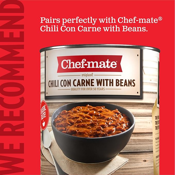 Chef-mate Golden Cheddar Cheese Sauce, Canned Food for Mac and Cheese, 6 lb 10 oz (#10 Can Bulk)