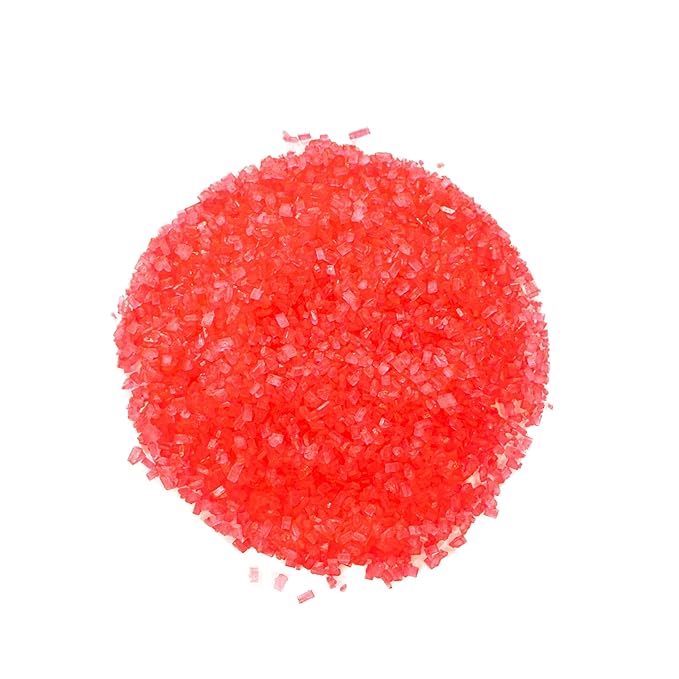 Bakerpan Sugar Sprinkles for Baking - 7 Ounce Hot Pink Decorating Sugar Crystals for Cookies, Cake Pops, Ice Cream (Made in USA)