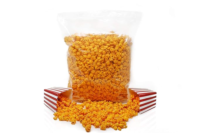 Pop?셄 Popcorn Cheddar Cheese Pop Corn - 40 oz Cheesy Pop Corn Flavored Snacks for Movie Night or Family Picnic - Freshly-Popped and in a Resealable Bag