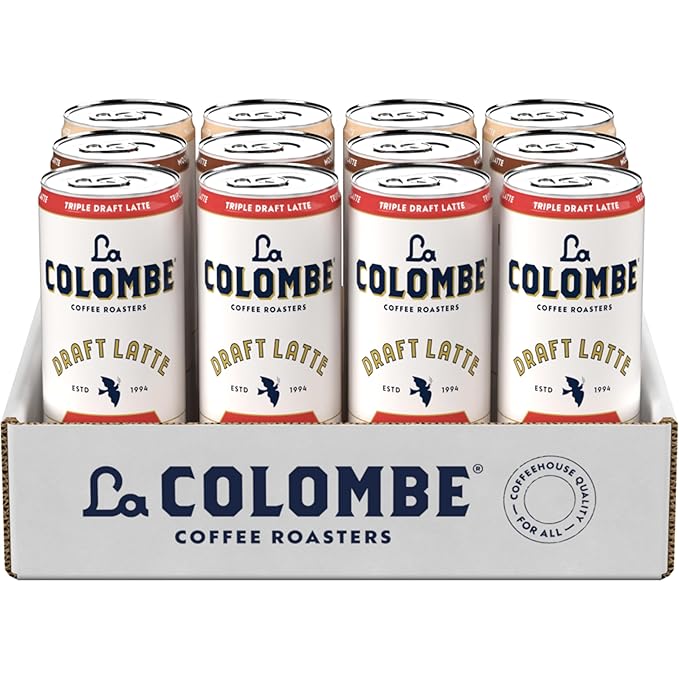 La Colombe Coffee, Draft Latte Variety Pack, 11 fl oz cans (Pack of 12), Includes Triple Latte, Vanilla Latte & Mocha Latte, Coffeehouse Quality, Ready-to-Drink, On-the-Go