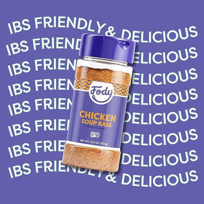 Fody Foods Chicken Soup Base & Seasoning, 10.6 Oz, Ready to Use, Garlic and Onion Free, Low FODMAP Certified, Gut & IBS Friendly, Non-GMO, Gluten Free