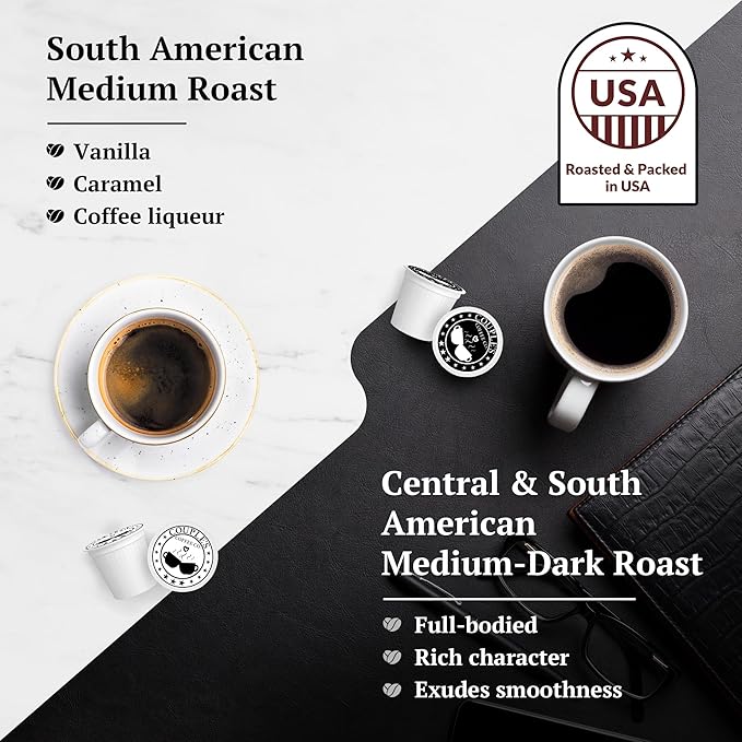 Couple's Coffee Bulk K-Cups Variety Pack | Gives Back to Military Families | Jamaican Me Crazy and Medium Dark Roast Coffee Pods | Gourmet Coffee | Compatible with K-Cup Machines & Single Serve Brewers | 60 Count