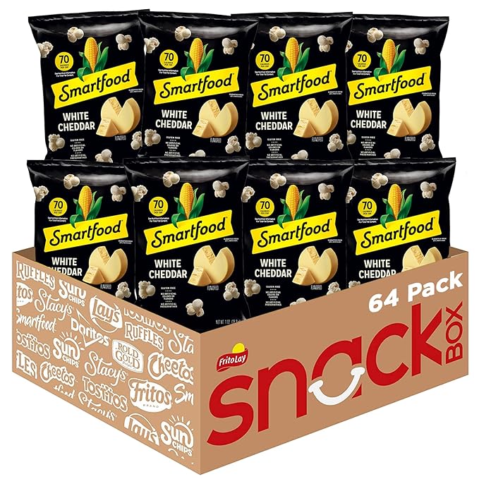 Smartfood Popcorn, White Cheddar, 1 Ounce (Pack of 64)