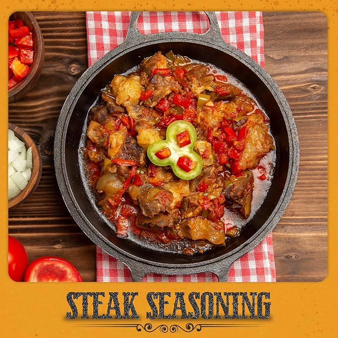 Fresh Finest Steak Seasoning - 9.87oz (280g) - Savory, Authentic, Kosher, All-Natural, Non-GMO