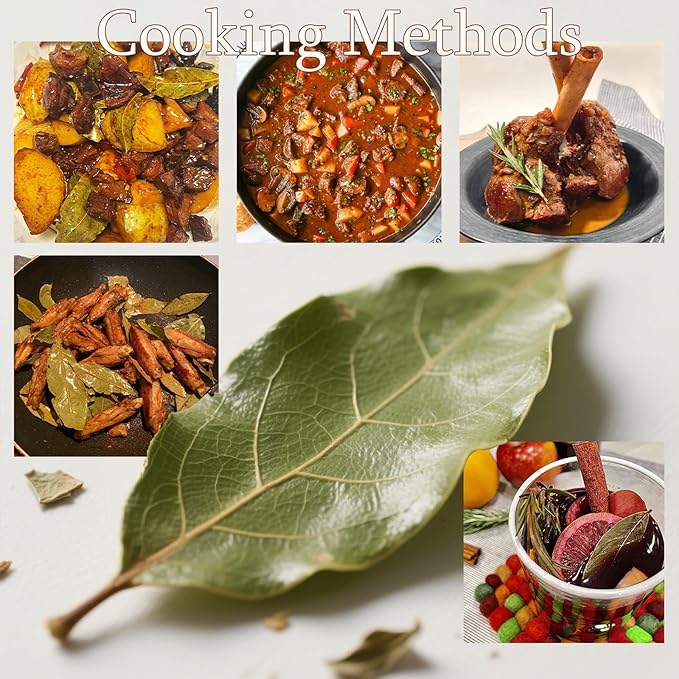 Kujowee 2 oz Organic Dried Bay Leaves Bay Leaves Whole Suitable for Cooking Non GMO Vegan