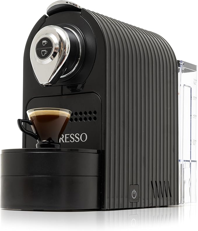 Mixpresso Black Espresso Coffee Machine ??Compact 1400W Single Serve Coffee Maker Compatible with Nespresso OriginalLine Capsules, One-Touch Operation, 19-Bar Italian Pump, 27oz Water Tank